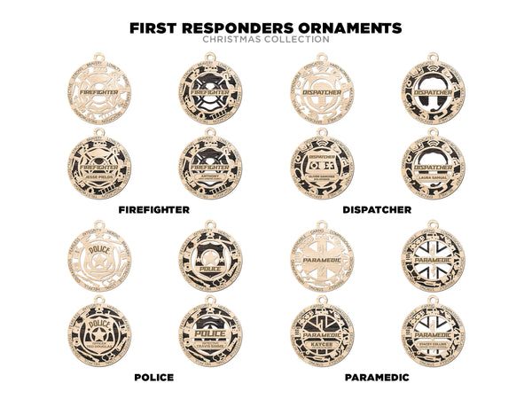 First Responder Ornaments