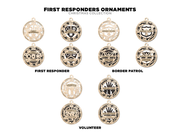 First Responder Ornaments